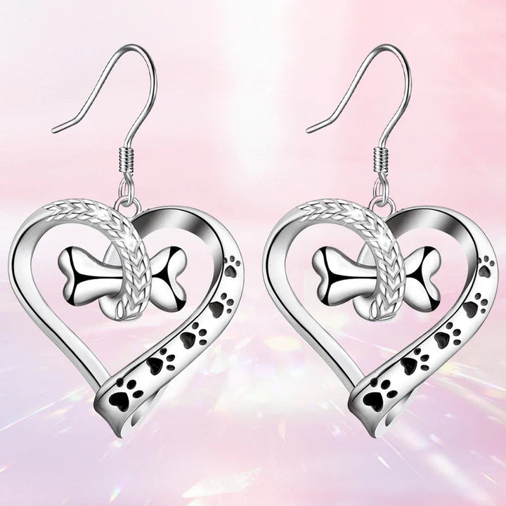 2-Piece Jewelry Set with Paw, Heart & Bone Charms 1