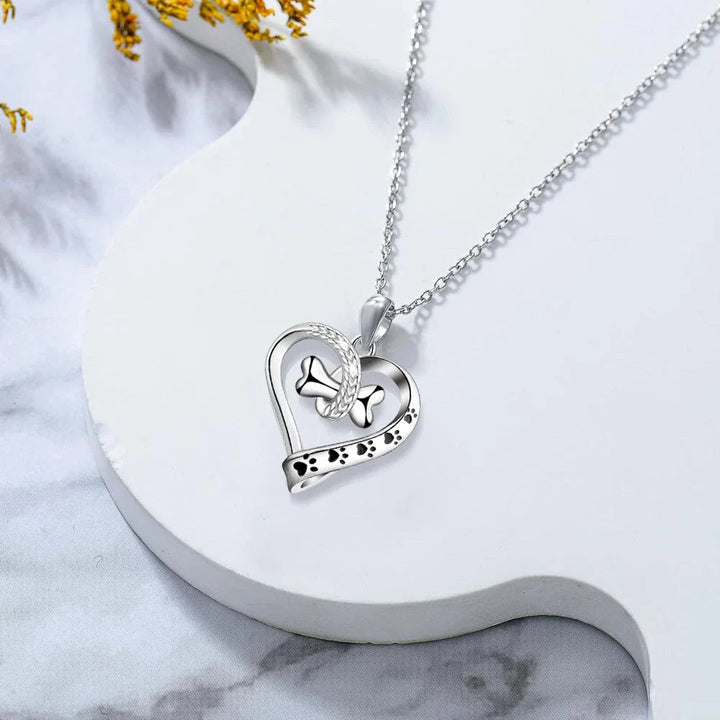 2-Piece Jewelry Set with Paw, Heart & Bone Charms 2
