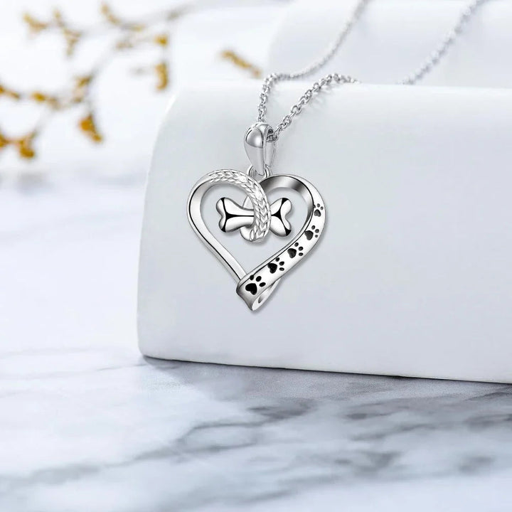 2-Piece Jewelry Set with Paw, Heart & Bone Charms 3