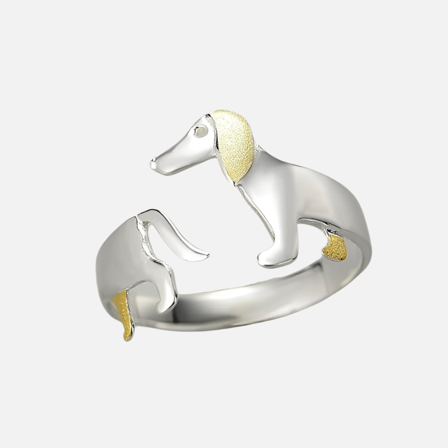925 Sterling Silver Dachshund Ring – Adjustable Fit 0
