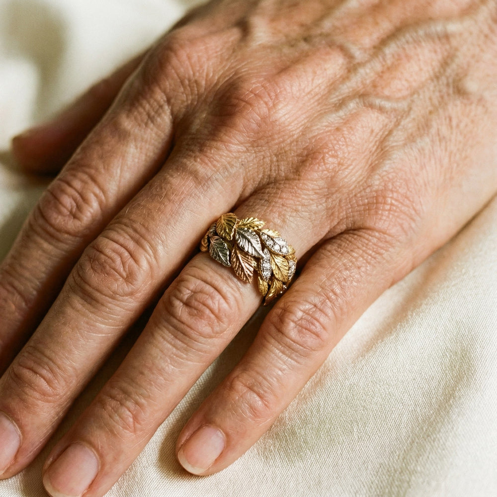 Autumn Ring in Gold, Silver and Copper 1