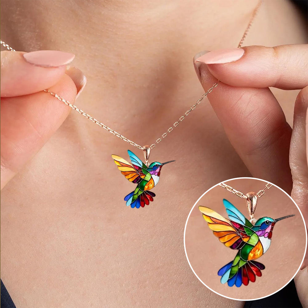 Beautiful Hummingbird Necklace with Bonus Earrings – Limited Time Offer 1