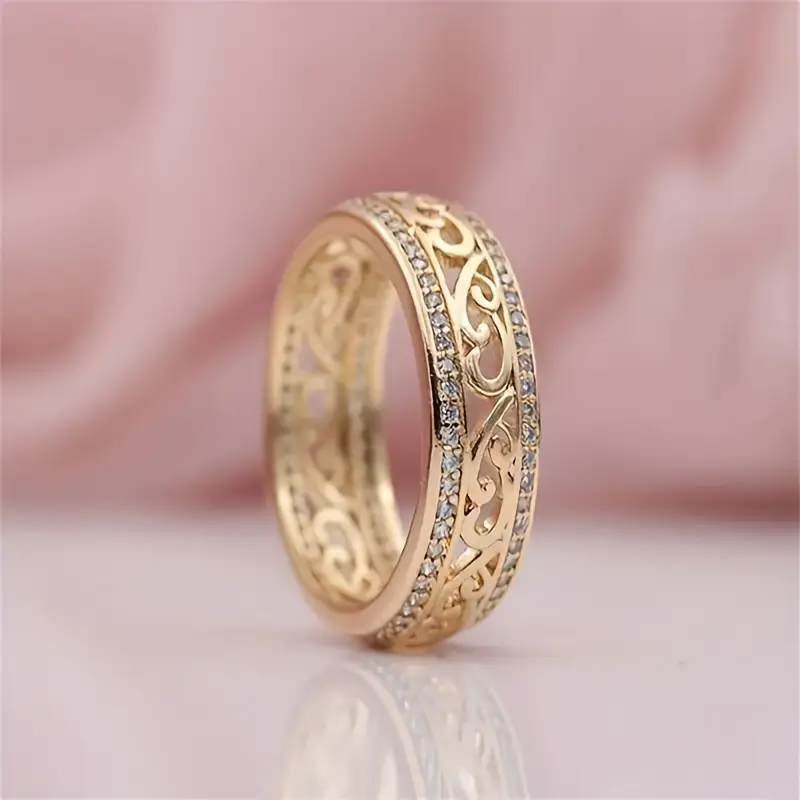 Bright, Hollow Gold Ring 0