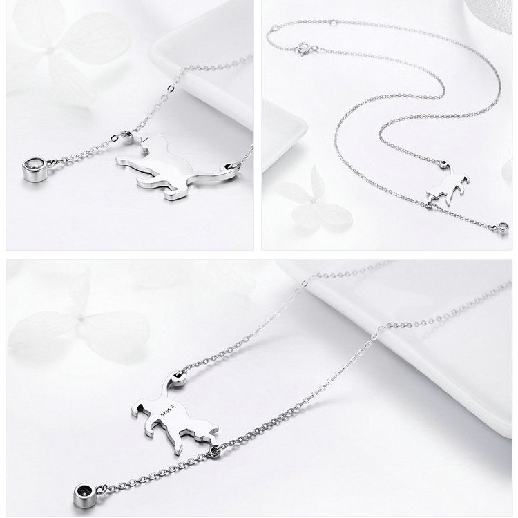 Cute Cat Chain Pendant Necklace 1