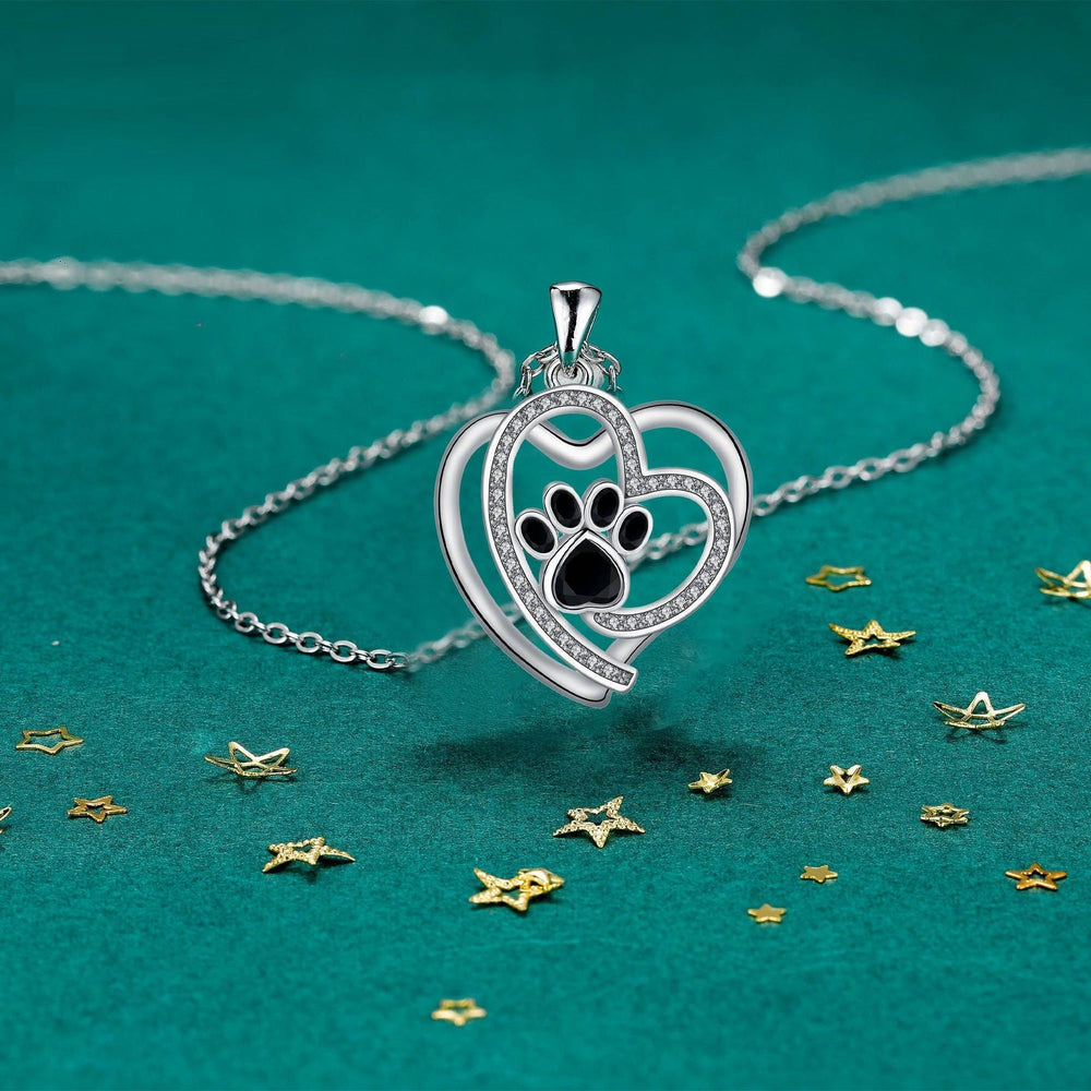 Cute Paw Print Clavicle Necklace 1