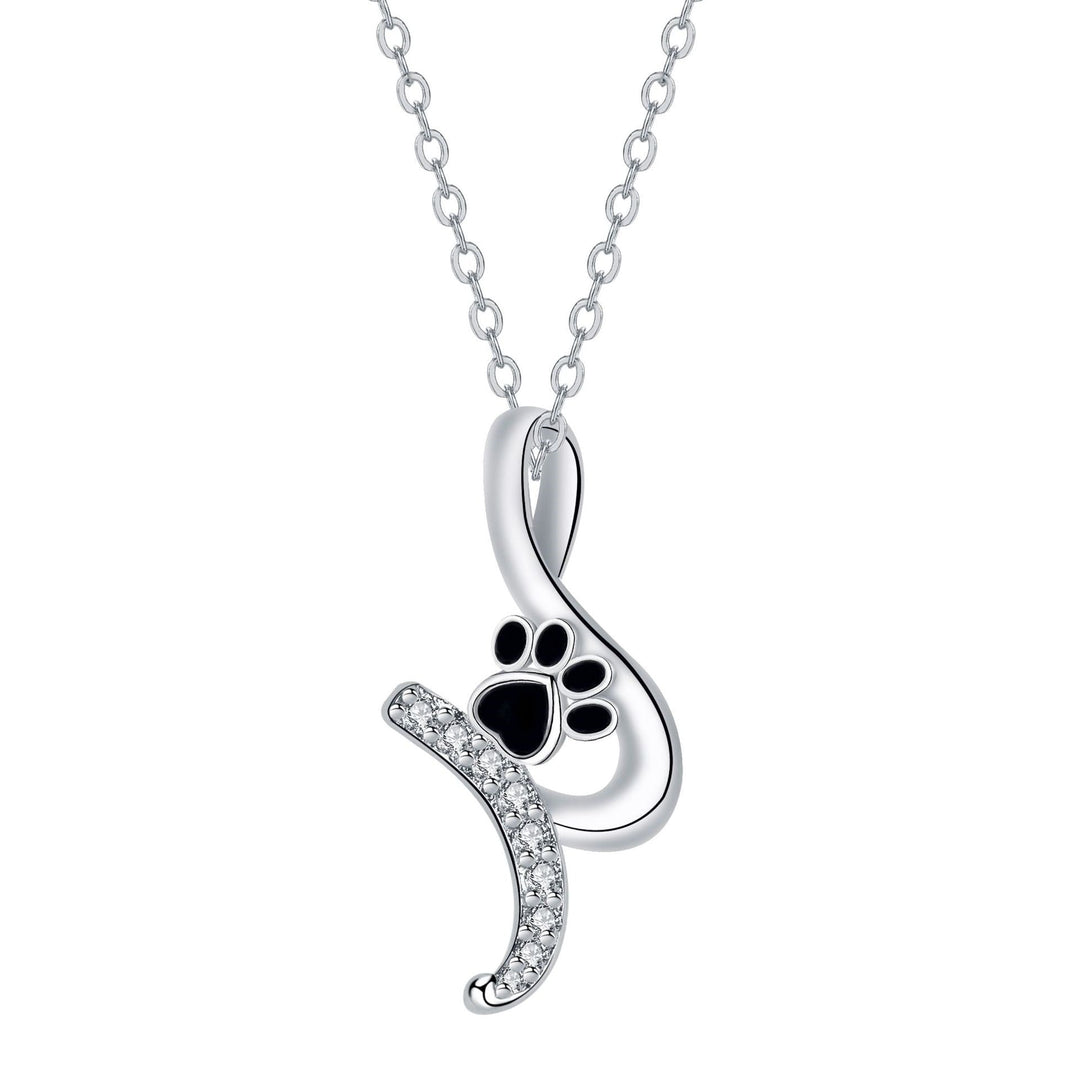 Cute Paw Print Pendant Necklace 0