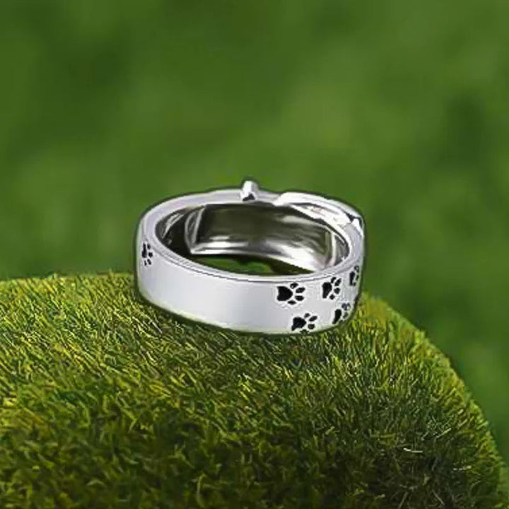 Cute and Stylish Dog-Inspired Collar Ring 4