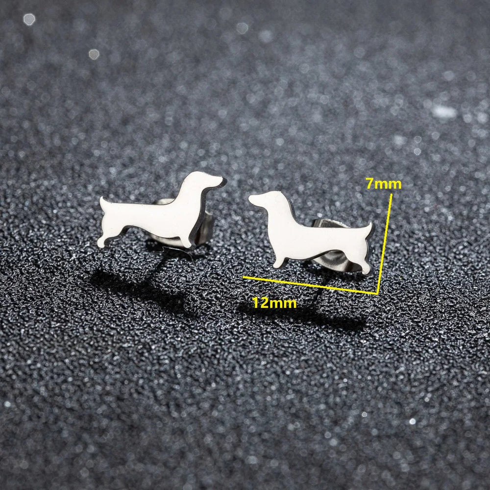 Dachshund Stud Earrings 1