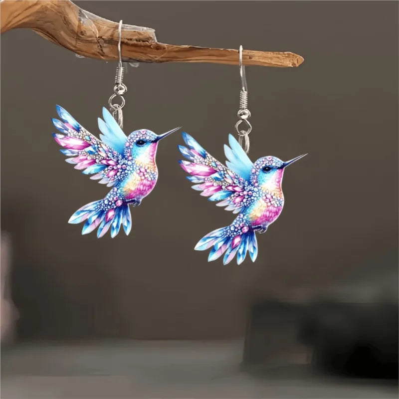 Hummingbird Dangle Earrings 0