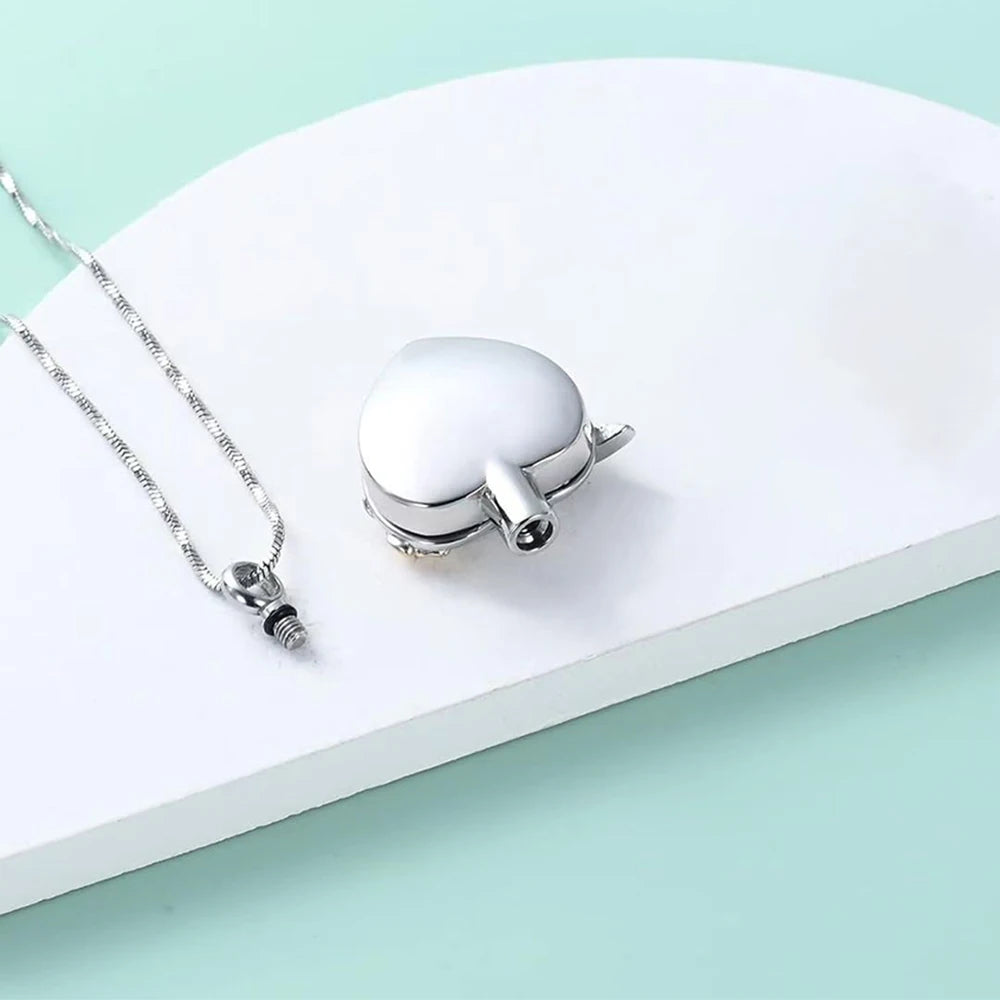 Hummingbird Heart Urn Necklace 1