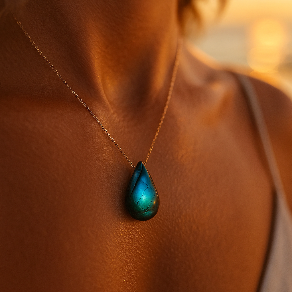 Lagoon | Necklace in labradorite 3
