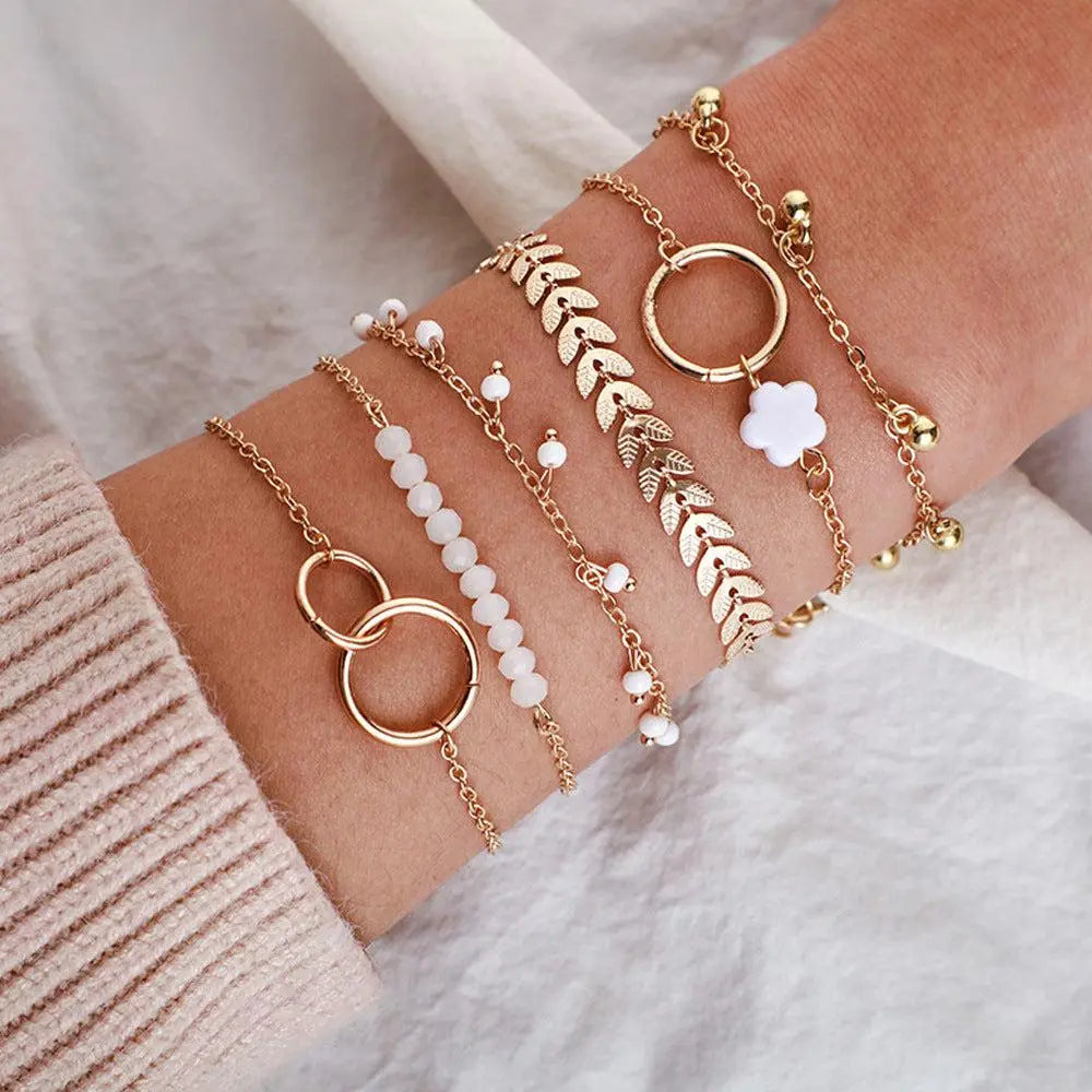 Pack of Boho Bracelets in Gold 0