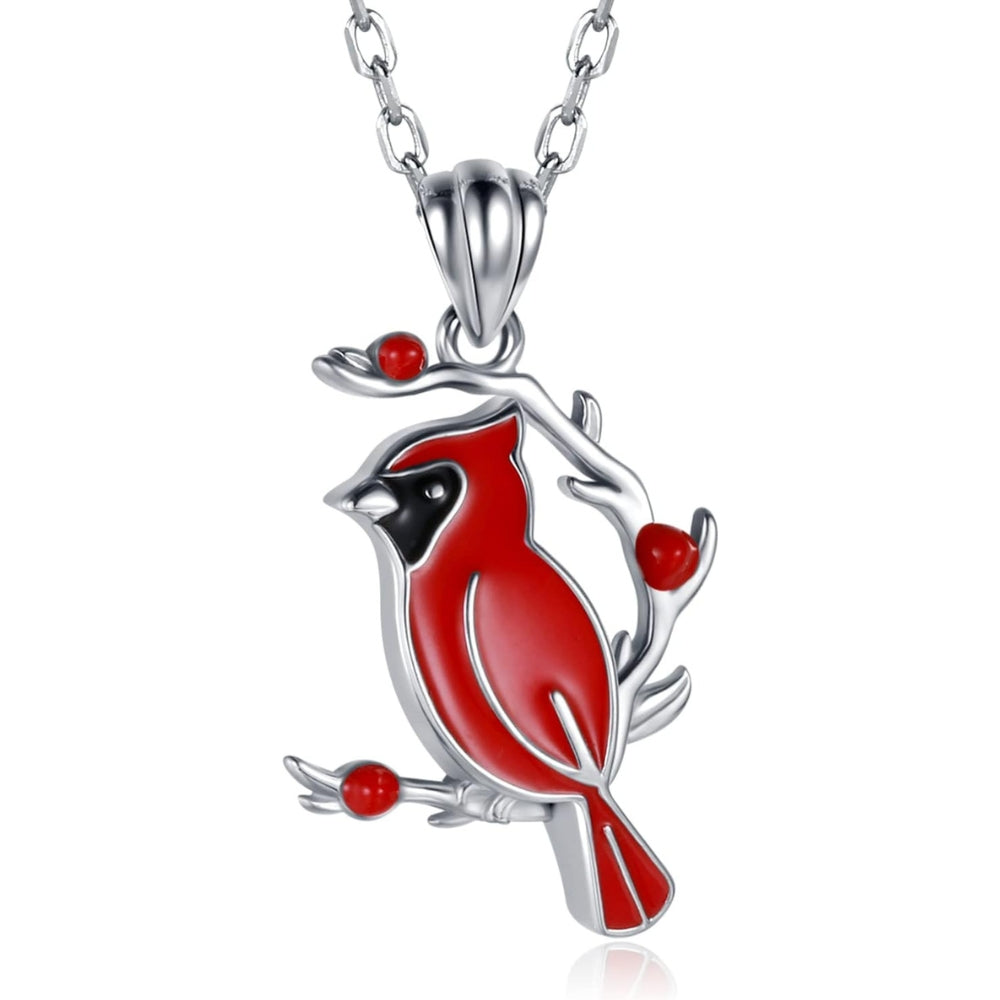 Red Cardinal Memorial Necklace 1