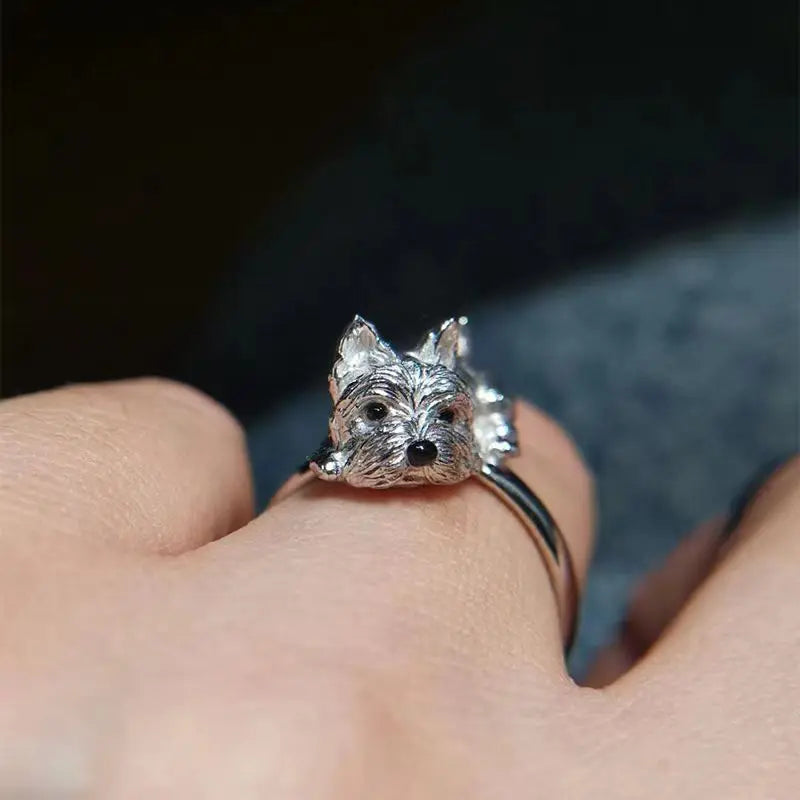 Retro-Style Adjustable Dog Ring 1