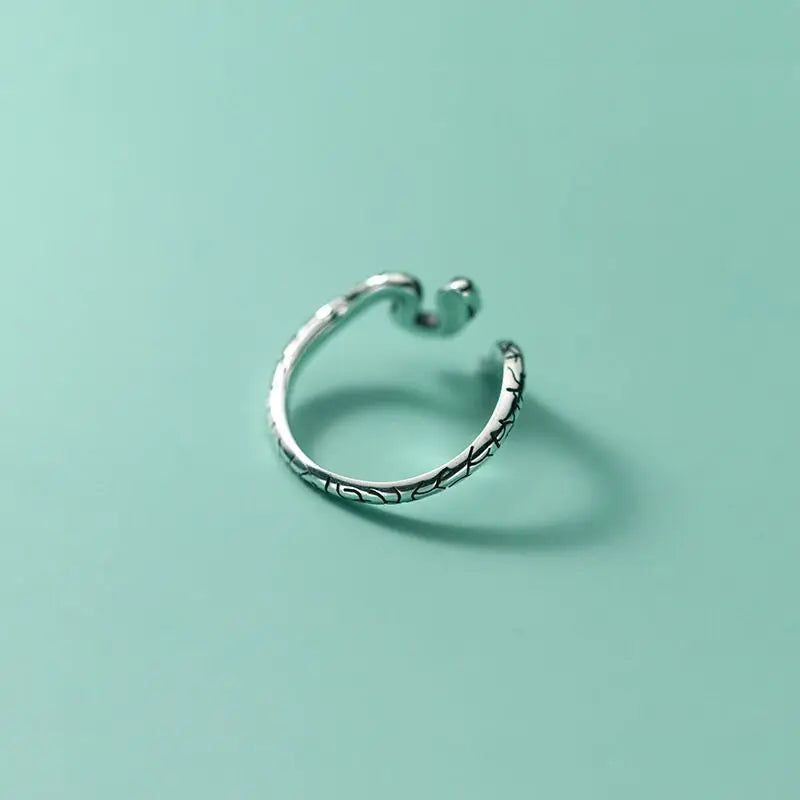 Sterling Silver Snake Ring 1