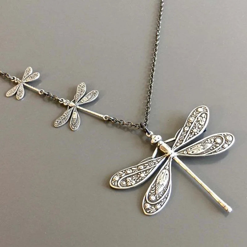 Vintage Dragonfly Necklace – Symbol of Change, Light & Freedom 0