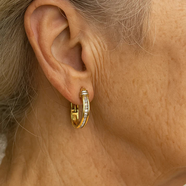 Vintage Gold and Diamond Earrings 1