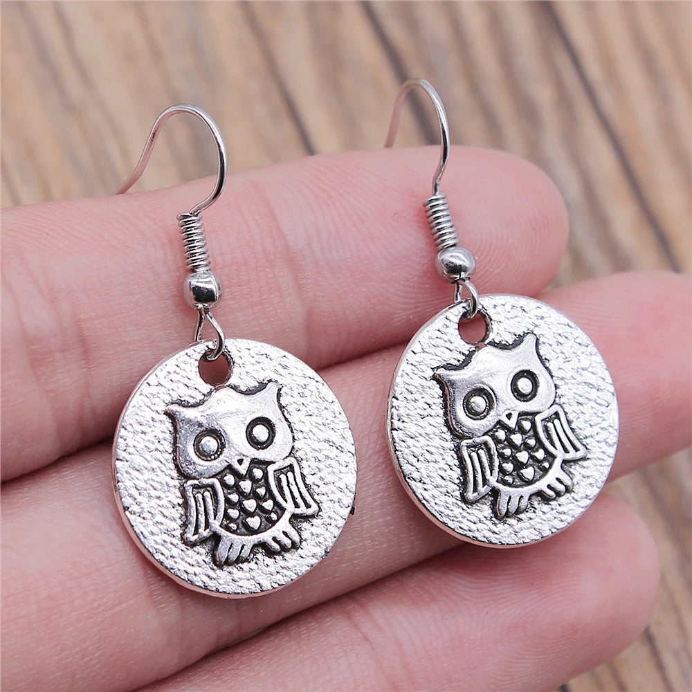 Vintage Owl Bohemian Dangle Earrings 10