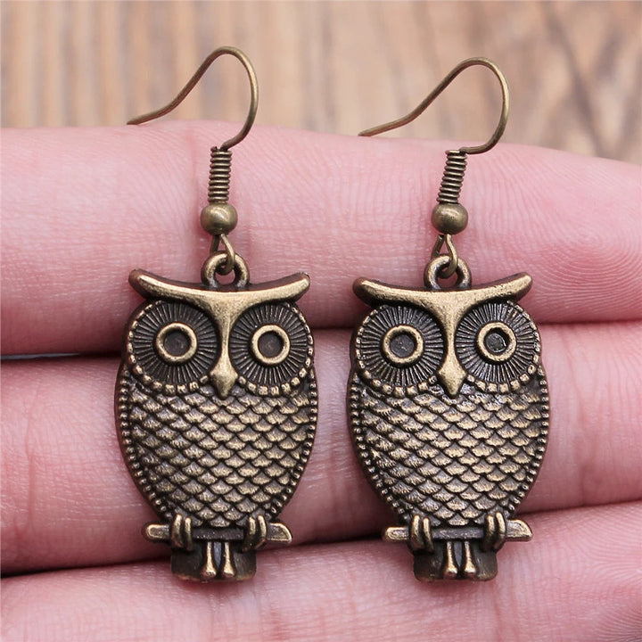 Vintage Owl Bohemian Dangle Earrings 11