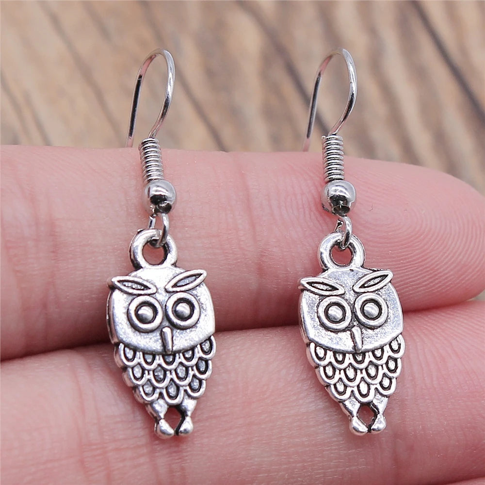 Vintage Owl Bohemian Dangle Earrings 12