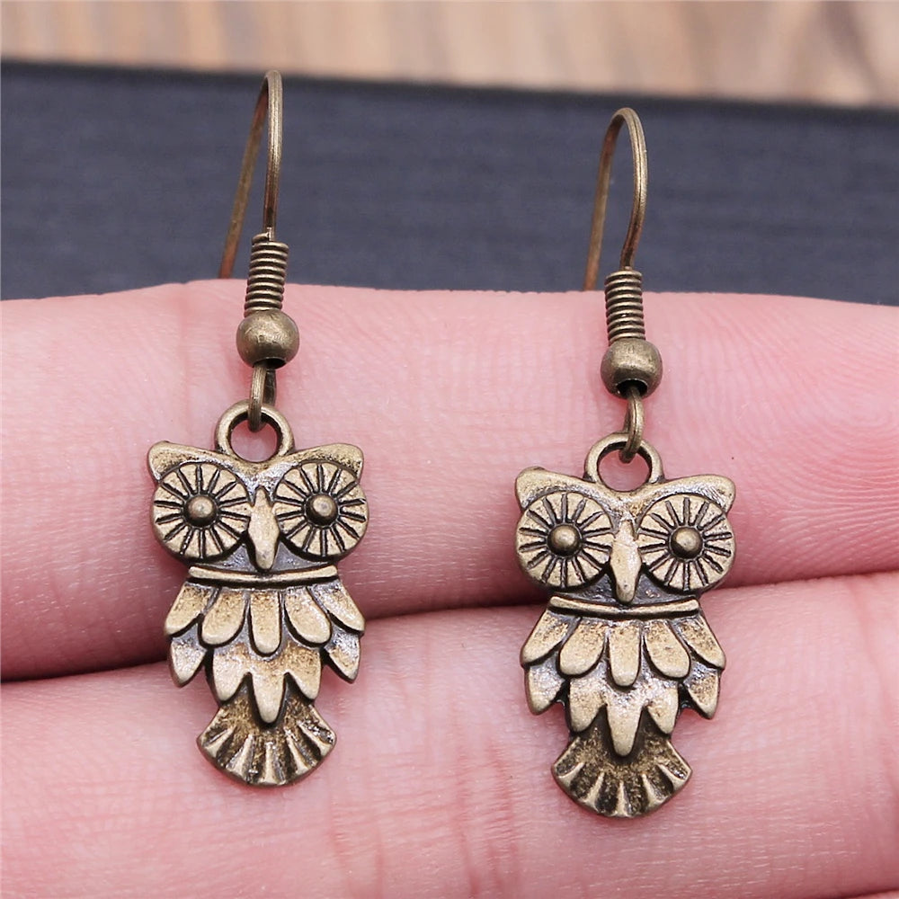 Vintage Owl Bohemian Dangle Earrings 14