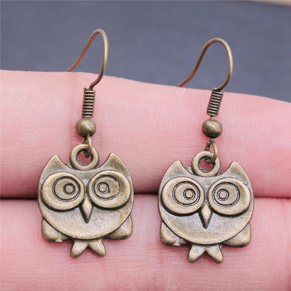 Vintage Owl Bohemian Dangle Earrings 15