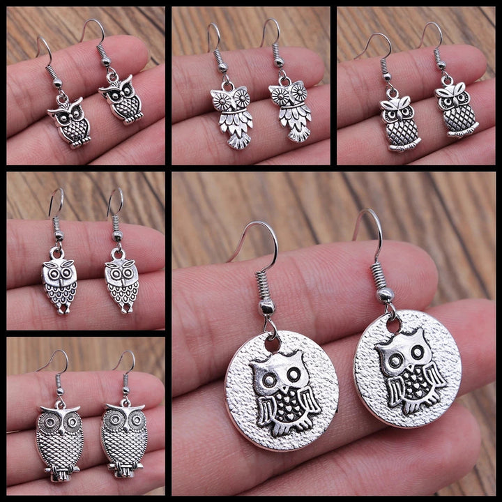Vintage Owl Bohemian Dangle Earrings 2