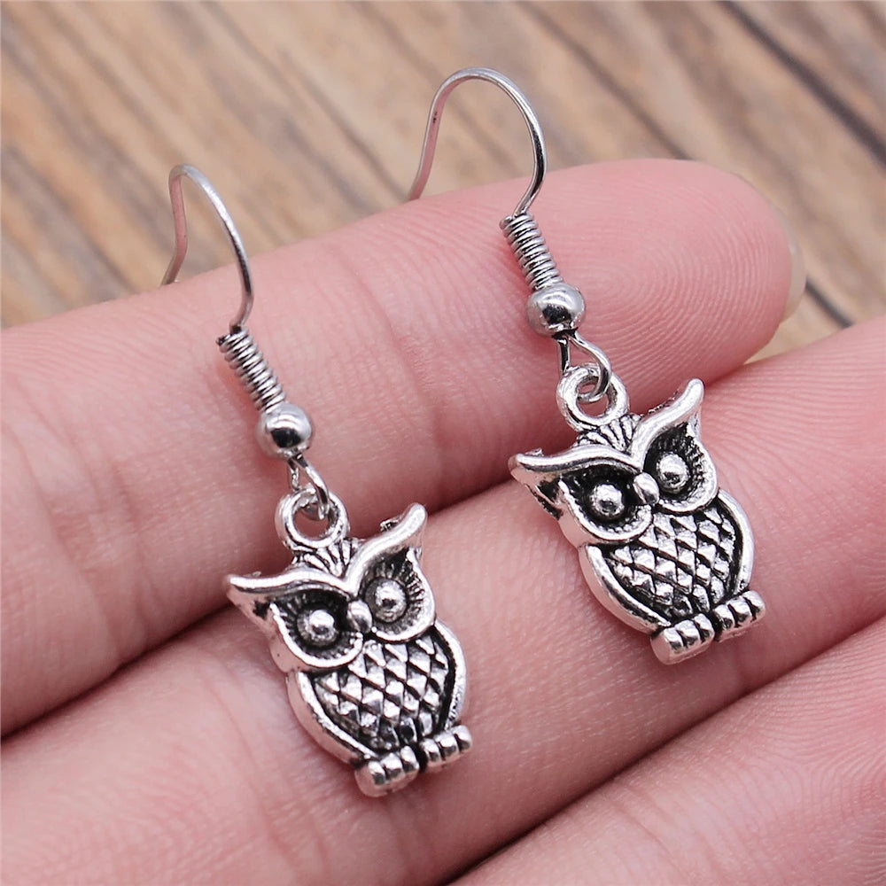Vintage Owl Bohemian Dangle Earrings 8