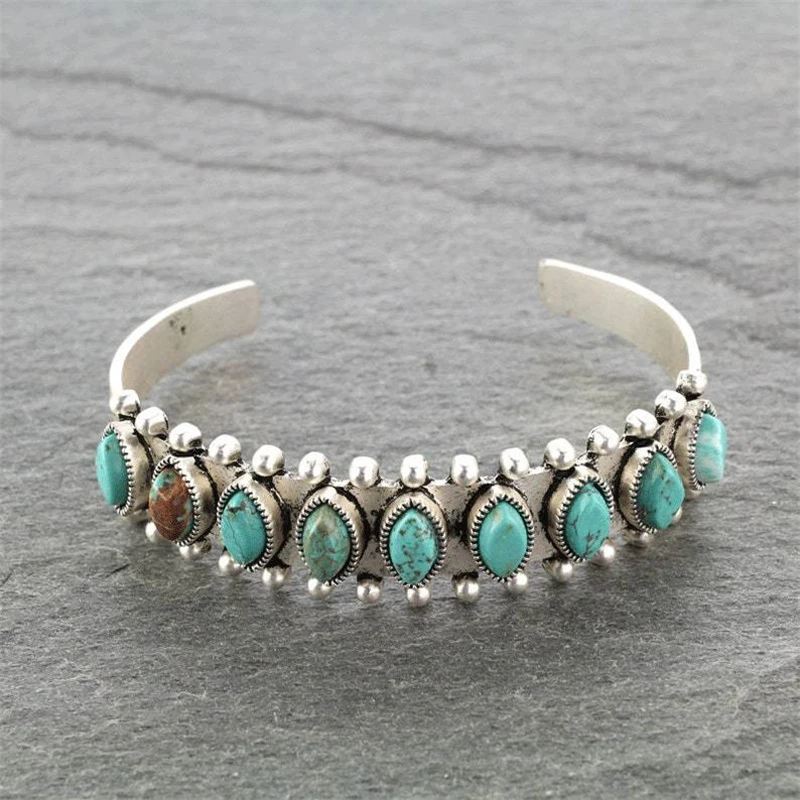 Vintage Turquoise Stone Bracelet 0